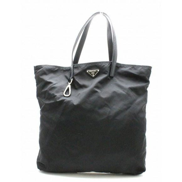 Prada Tote Bag Shoulder Black Nylon - Picture 2 of 9